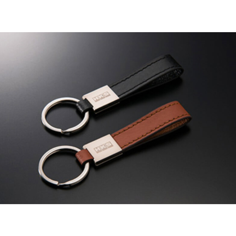 HKS HKS LEATHER KEYRING CAMEL