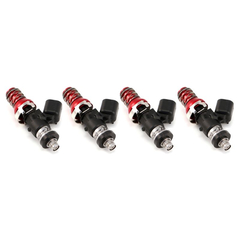 Injector Dynamics 1050.19.01.48.11.4 ID1050 Injectors- 11mm Top Adapter (Red)- Denso Lower Cushions (Set Of 4)
