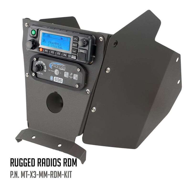 Rugged Radios MT-X3-MM-KIT-RDM Can-Am X3 Mounting Kit with Multi Mount and Side Panels Rugged RDM