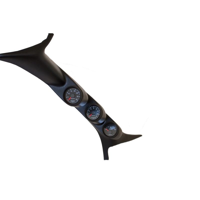 Autometer 99-07 Ford Powerstroke/SD Black Triple Pillar Gauge Kit