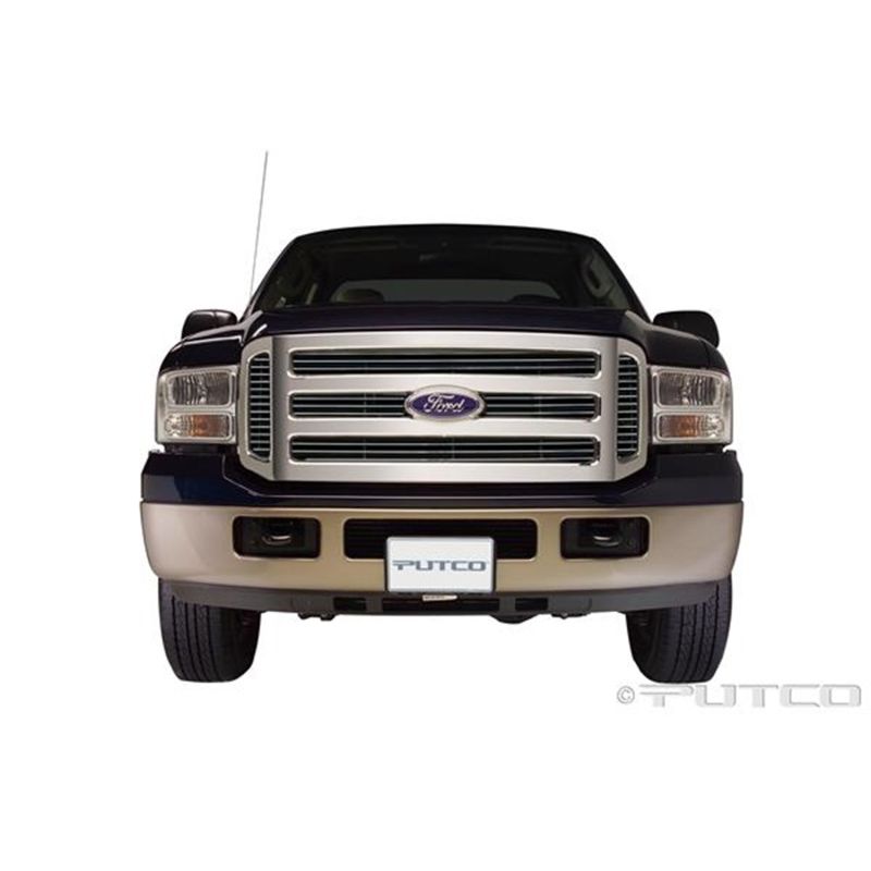 Putco 71155 05-07 Ford SuperDuty - Incl Side Vents Shadow Billet Grilles