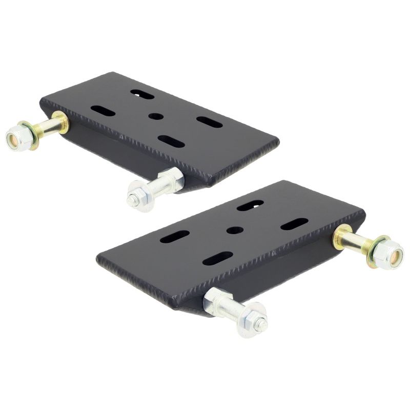 RockJock YJ Leaf Spring Plates For 2 1/2in Springs w/ Shock and Sway Bar Mounts Pair