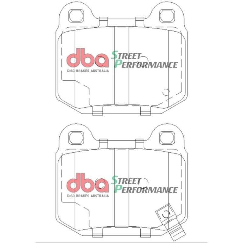 DBA 03-06 EVO / 04-09 STi / 03-07 350Z Track Edition/G35 w/ Brembo SP500 Rear Brake Pads
