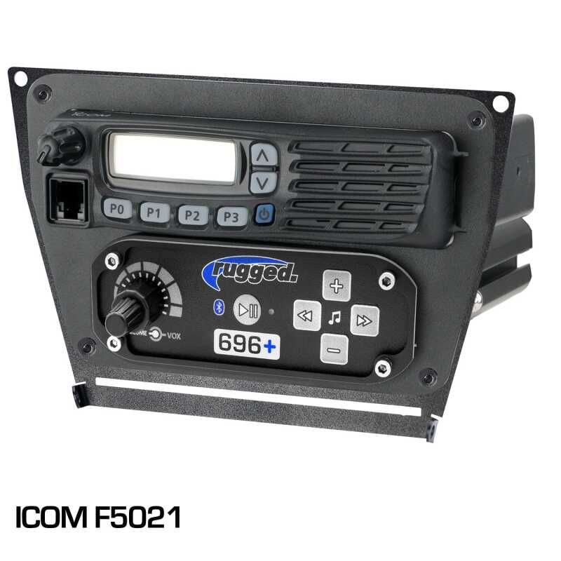Rugged Radios MT-PRO-MM-ICOM Polaris RZR PRO XP RZR Turbo R and RZR PRO R Dash Mount Radio and Intercom Icom F5021
