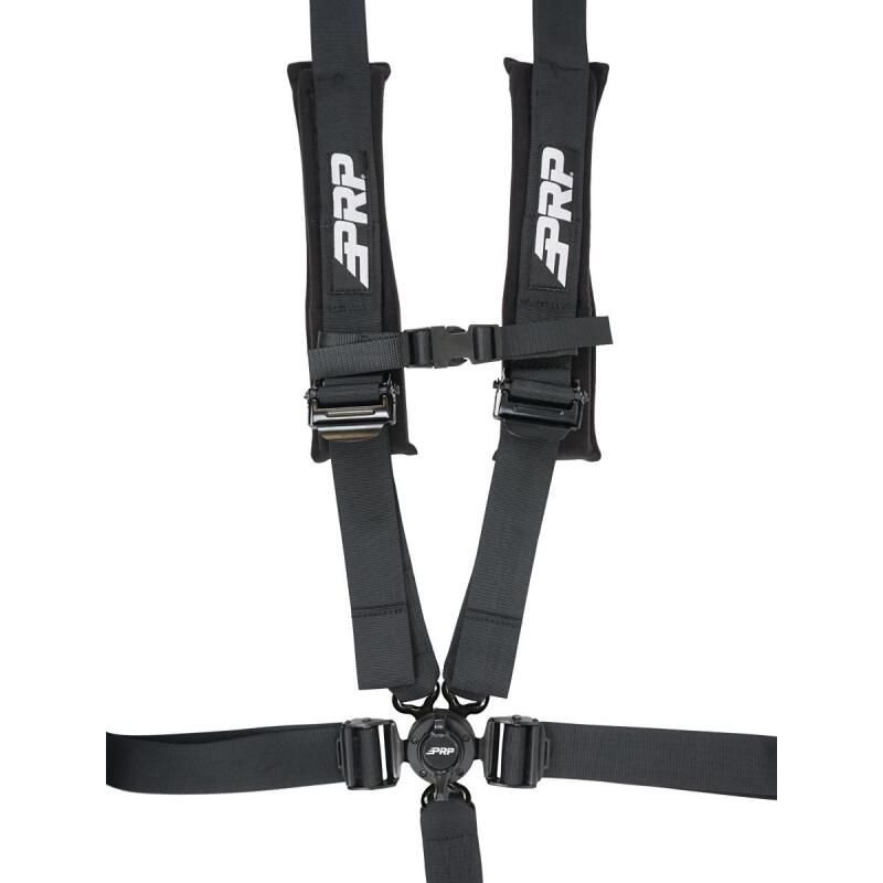 PRP Seats SB5.2CAMRT PRP 5.2 Cam-Lock Harness w/ Ratchet Lap Belt - Black
