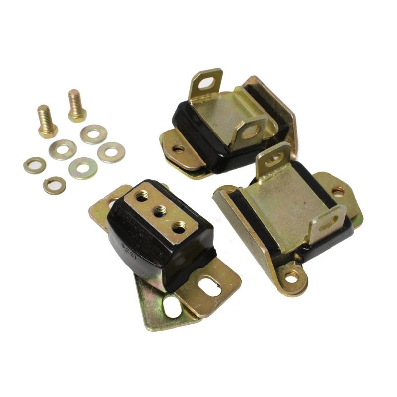 ENERGY SUSPENSION ENE3-1120G SBC Motor & Trans Mount Kit Zinc Finish Black