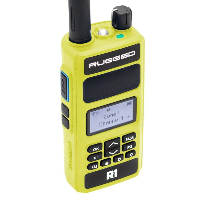 Rugged Radios R1-HV Rugged R1 - Business Band Two Way Handheld Radio - Digital and Analog Safety Yellow
