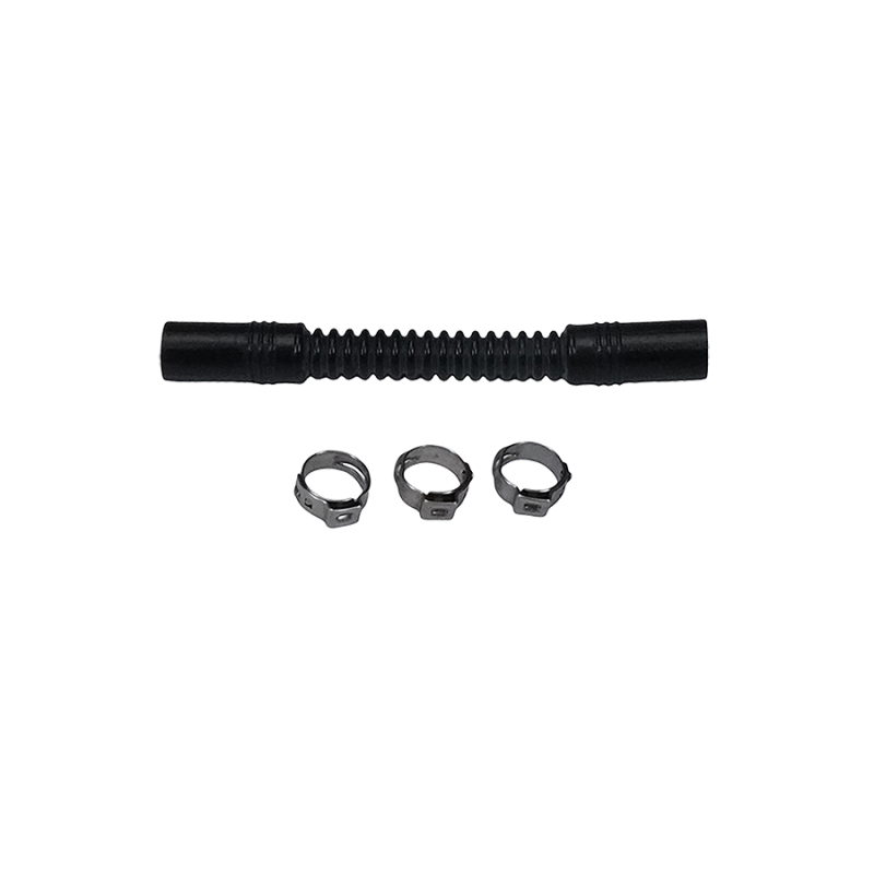 DeatschWerks 9-CT-4-516 Convoluted Tubing 100mm Length x 8mm ID Side 1 x 8mm ID Side 2 - Black