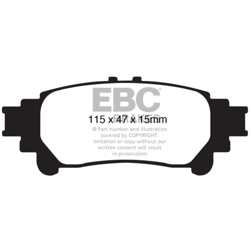 EBC UD1391 13+ Lexus GS350 3.5 RWD Ultimax2 Rear Brake Pads
