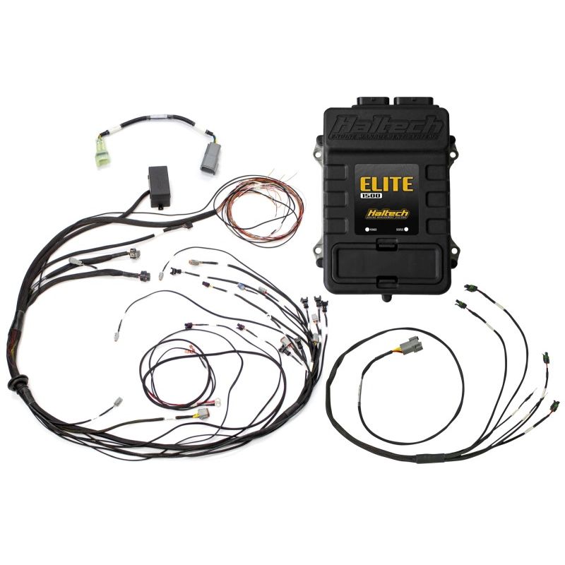 Haltech HT-150978 Elite 1500 Terminated Harness ECU Kit w/ Square EV1 Injector Connectors