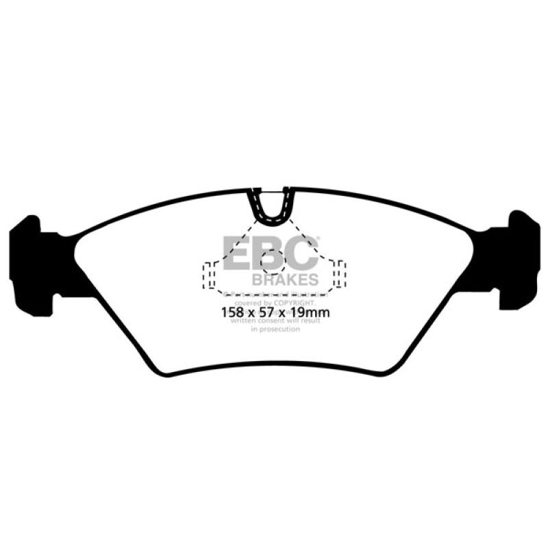 EBC DP3414C 87-91 BMW M3 2.3 (E30) Redstuff Front Brake Pads