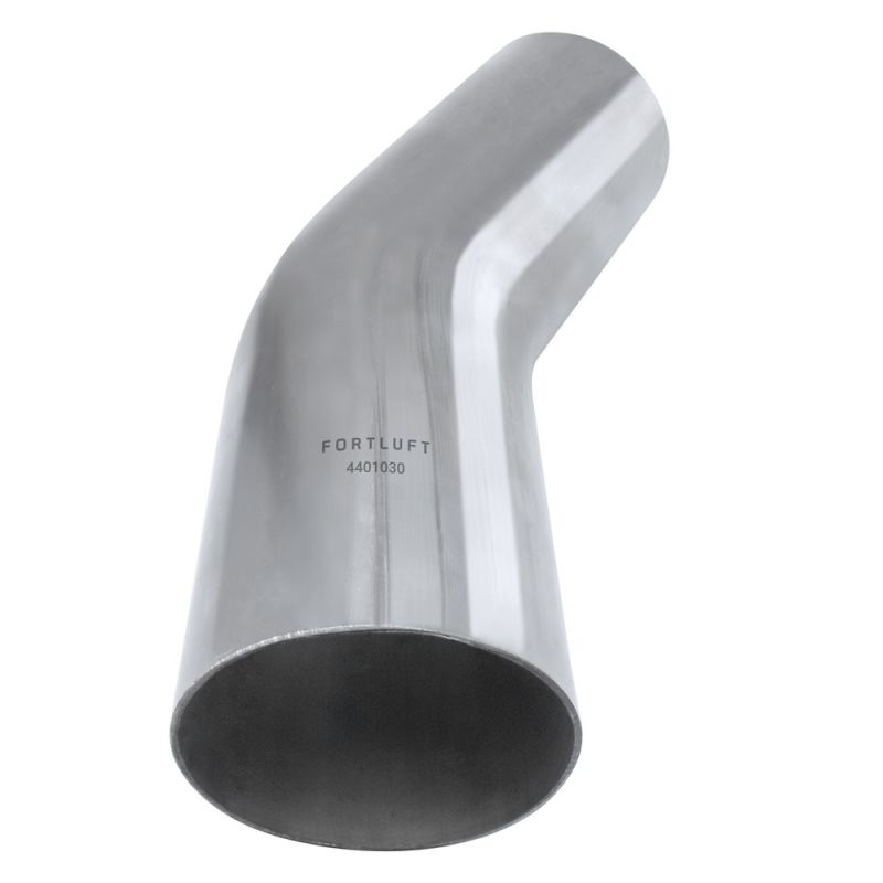 FORTLUFT 4401030 Universal Mandrel Exhaust Bend Pipe 30 Degree Stainless Steel, 3.00''/76mm