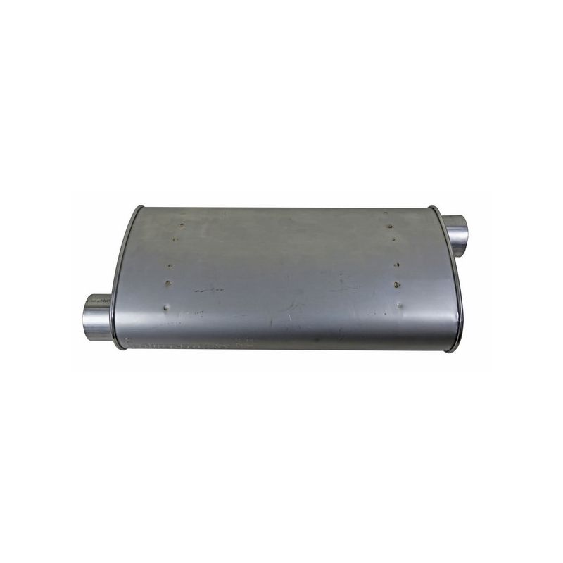 Walker Exhaust 22294 Quiet-Flow SS Direct Fit Exhaust Muffler 3" Inlet (ID) 3.120" Outlet (OD)