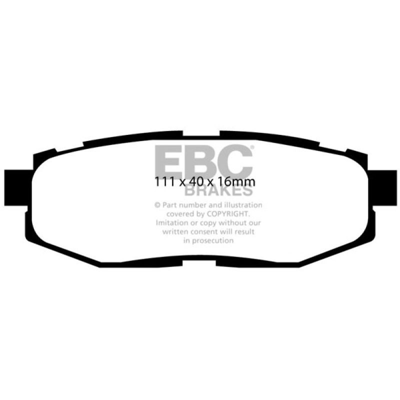 EBC UD1124 12+ Scion FR-S 2 Ultimax2 Rear Brake Pads