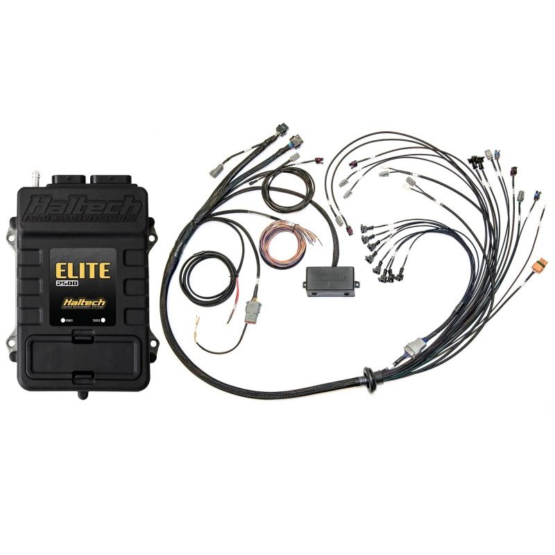 Haltech HT-151376 Elite 2500 Terminated Harness ECU Kit w/EV1 Injector Connectors
