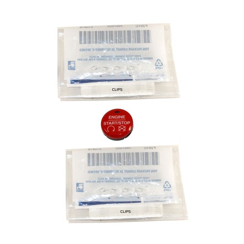 Ford Racing M-10B776-MR 2015-2017 Mustang Red Starter Button Installation Kit