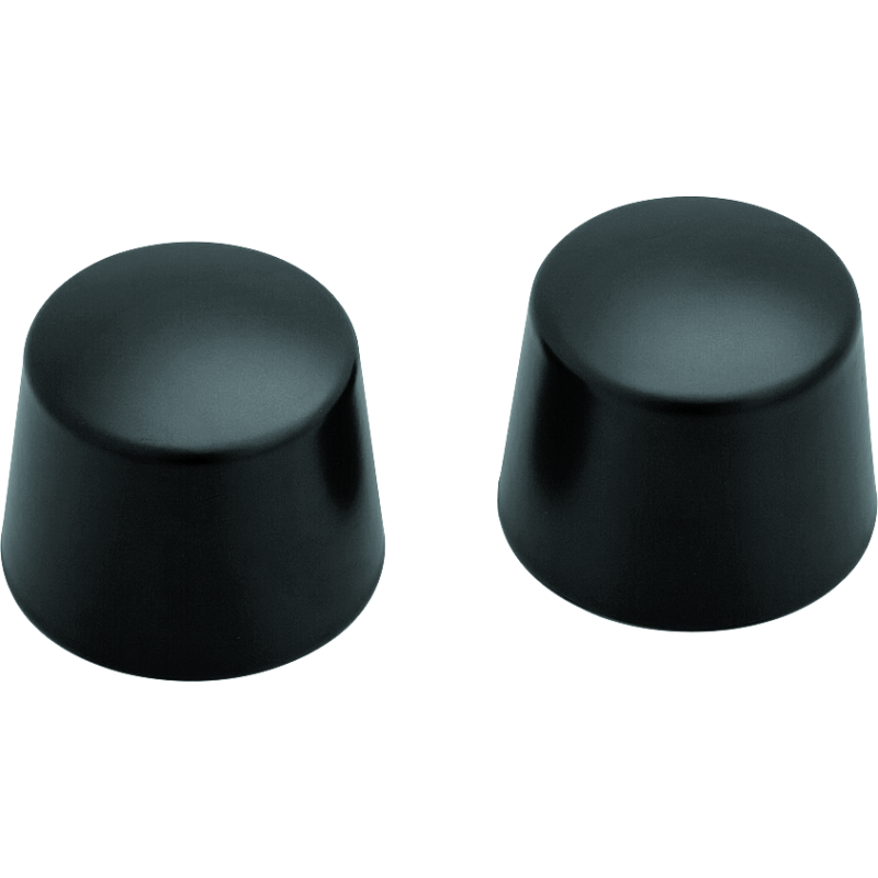 Kuryakyn 1229 Front Axle Nut Caps Satin Black