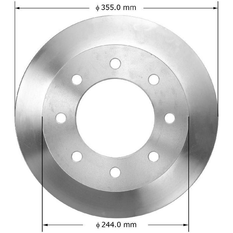 BENDIX DRUM & ROTORS PRT6076 BENDIX Disc Brake Rotor