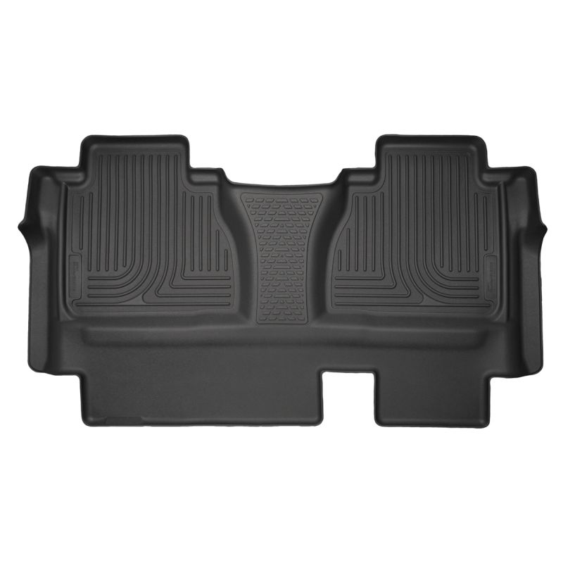 Husky Liners 14-15 Toyota Tundra Double Cab Pickup Weatherbeater Black 2nd Seat Floor Liners