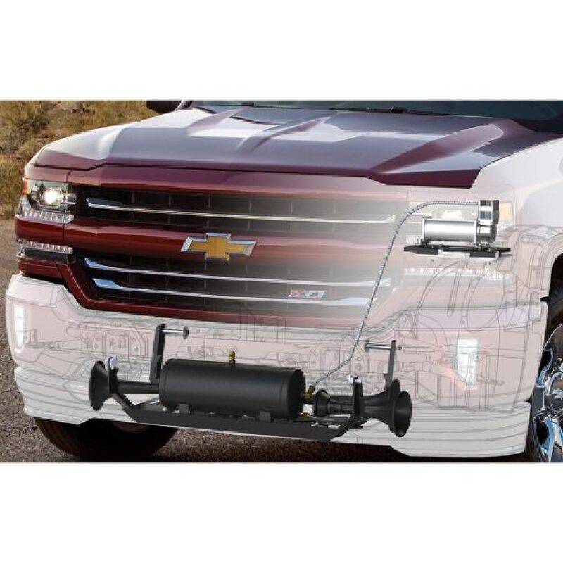 Kleinn Air Horns GM1500-734 Kleinn 07-13 Chevrolet Silverado/ Sierra Onboard Air System w/ Model 730 Horns
