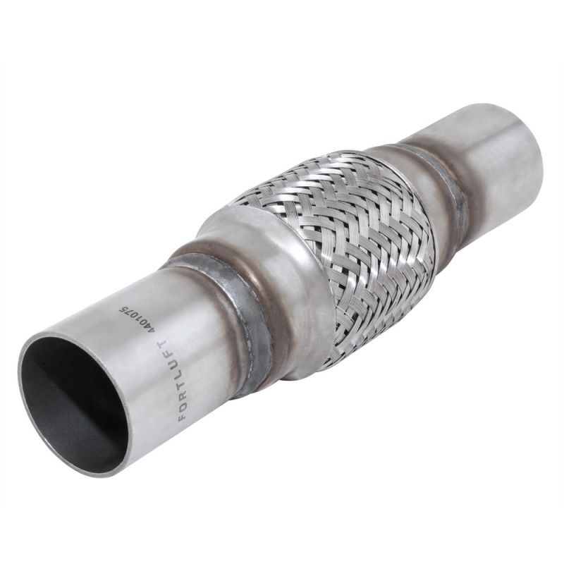 FORTLUFT 4401075 Exhaust Flex Connector With Extension Pipes Stainless Steel, 1.50''x4.00''x8.00''/38x102x203mm