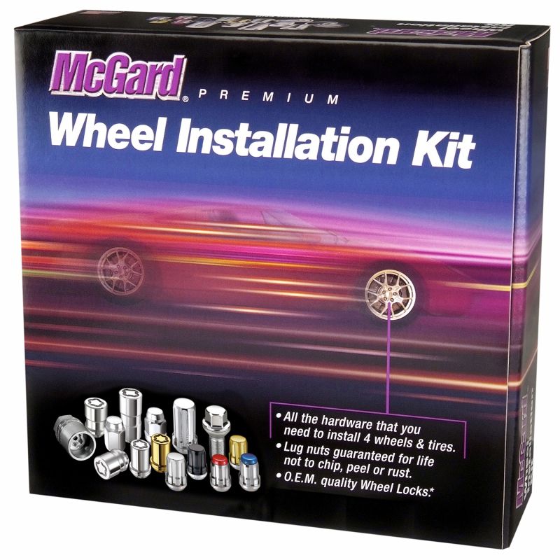 McGard (84563 1/2-20 MCG 23-PC JEEP WRANGLER INSTALL KIT, BULGE (3/4 HEX)-OAL 1.45")