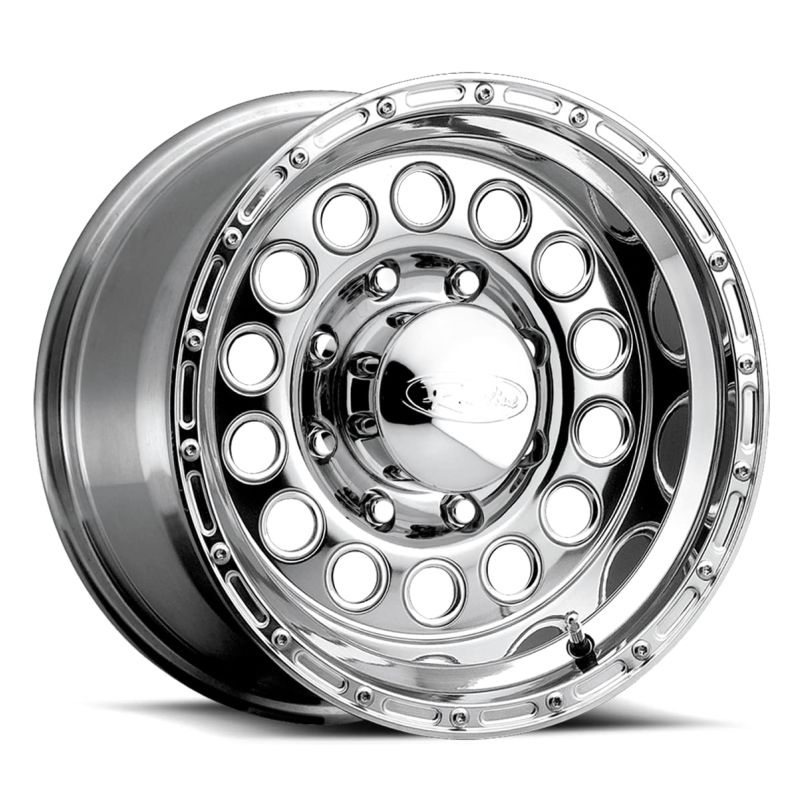Raceline 887 Rock Crusher 16x8in / 8x165.1 BP / -20mm Offset / 130.81mm Bore - Polished Wheel