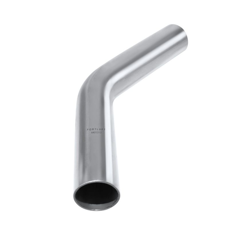 FORTLUFT 4401313 Universal Mandrel Exhaust Bend Pipe 45 Degree Stainless Steel, 1.25''/32mm