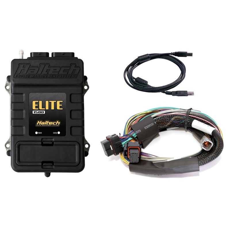 Haltech HT-150902 Elite 1500 Basic Universal Wire-In Harness ECU Kit