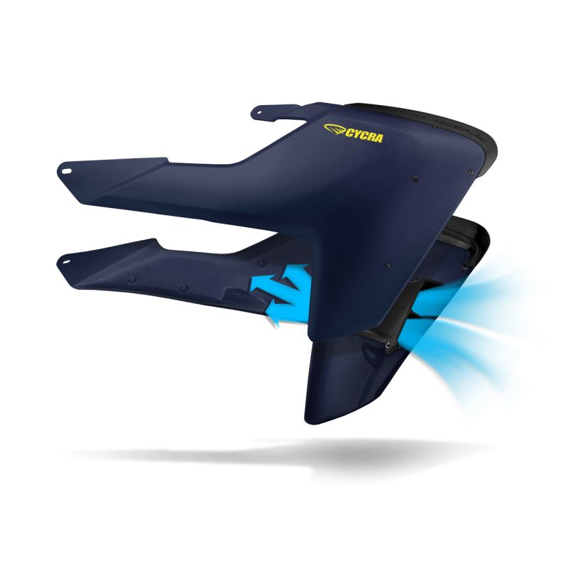 Cycra 1CYC-1903-89 16-18 Husqvarna FC250 Powerflow Radiator Shrouds - OEM Blue