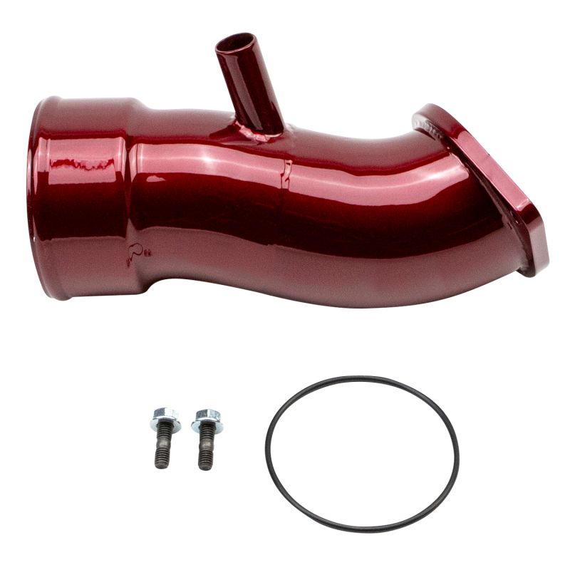 Wehrli WCF100833-RED 20-24 Chevrolet 6.6L L5P Duramax 3.5in Intake Horn w/PCV Port - WCFab Red