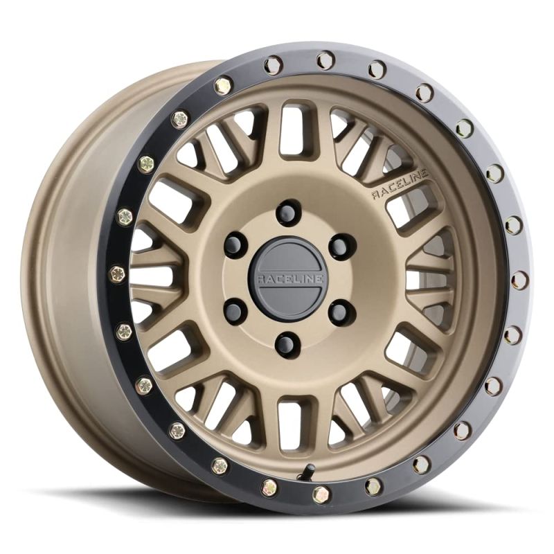 Raceline 951BZ Ryno 17x9in / 5x139.7 BP / -12mm Offset / 106.5mm Bore - Bronze Wheel