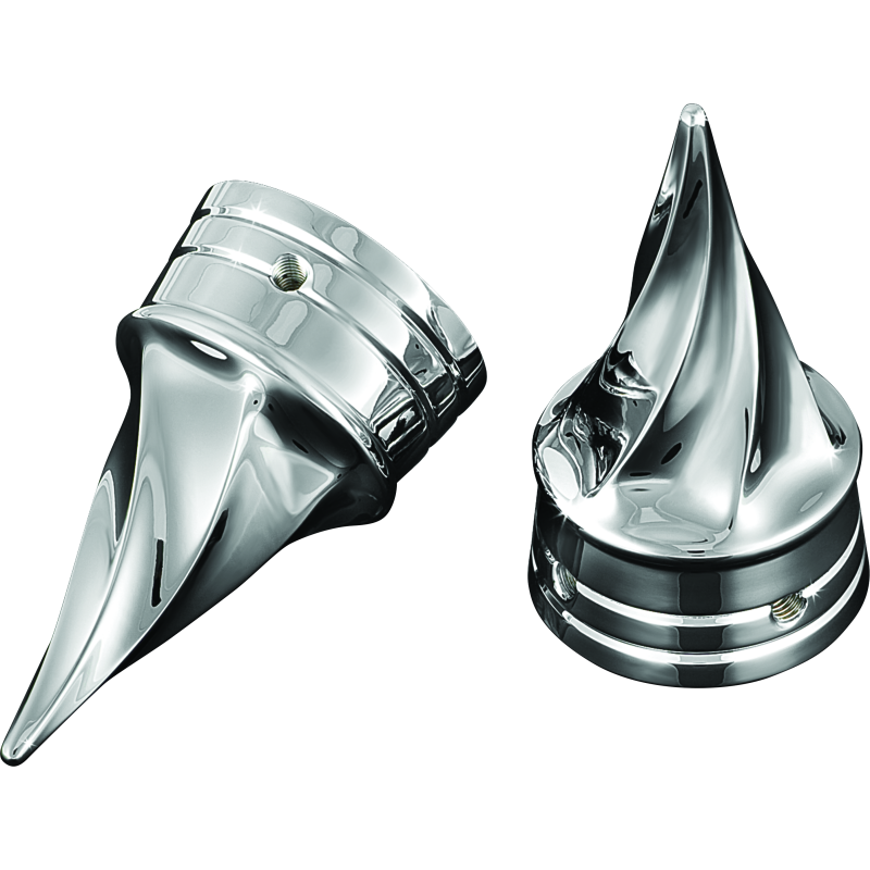 Kuryakyn 1217 Twisted Axle Caps Chrome
