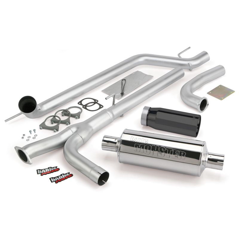 Banks Power 48123-B 04-14 Nissan 5.6L Titan (All) Monster Exhaust System - SS Single Exhaust w/ Black Tip