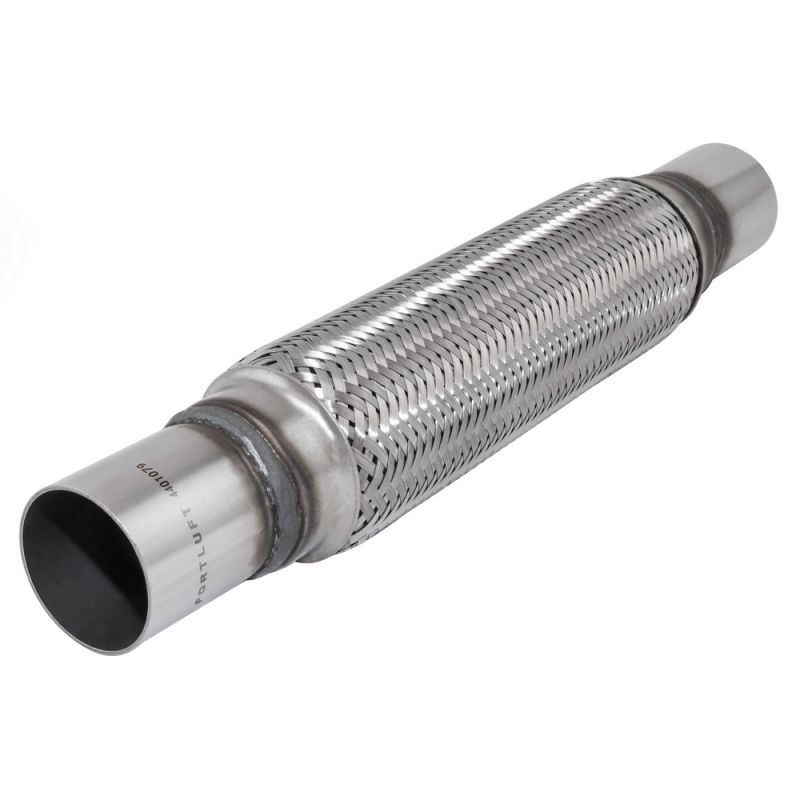 FORTLUFT 4401079 Exhaust Flex Connector With Extension Pipes Stainless Steel, 1.75''x10.00''x14.00''/45x254x356mm
