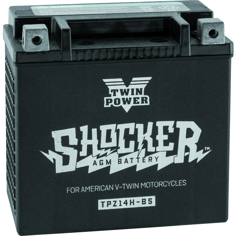 TwinPower 781151 Twin Power YTX-14 Shocker Battery Replaces H-D 65948-00 220 CCA