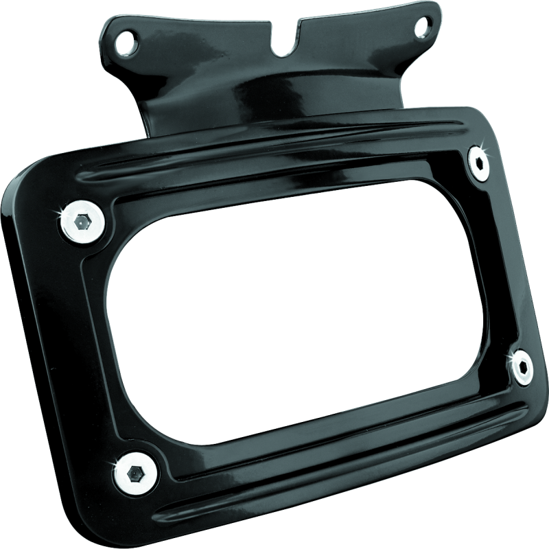Kuryakyn 3149 Curved License Plate Mount Black