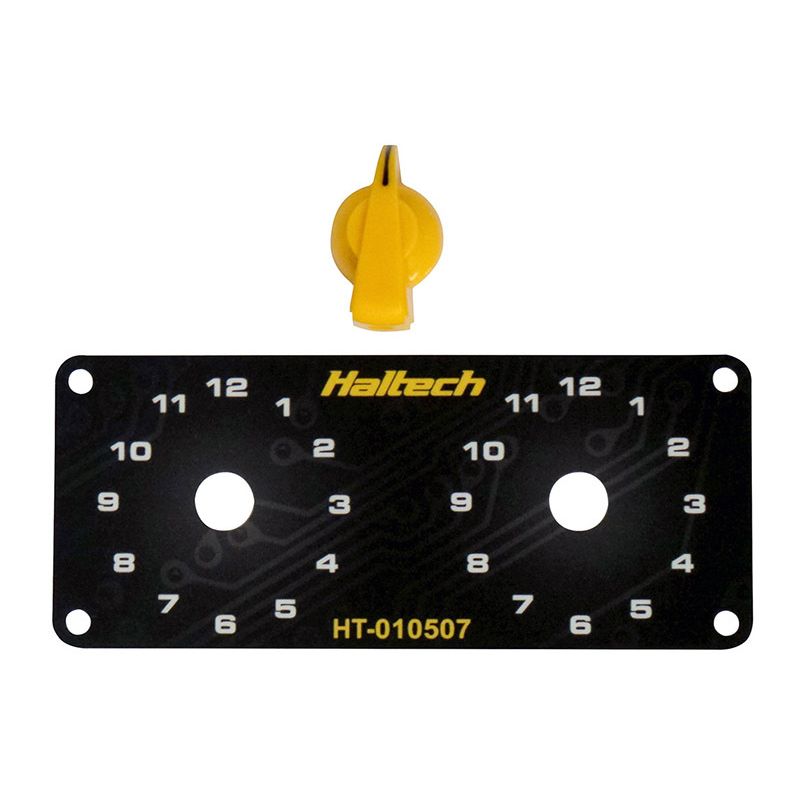 Haltech HT-010507 Dual Switch Panel w/Yellow Knob