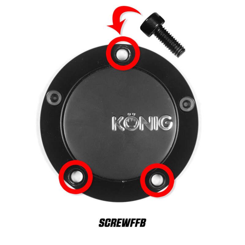 Konig SCREWFFB Cap Screw (Black) For CAPFFB - Flow Formed (Single)
