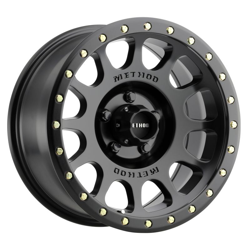 Method Wheels MR30568012500 Method MR305 NV 16x8 0mm Offset 5x4.5 83mm CB Matte Black Wheel