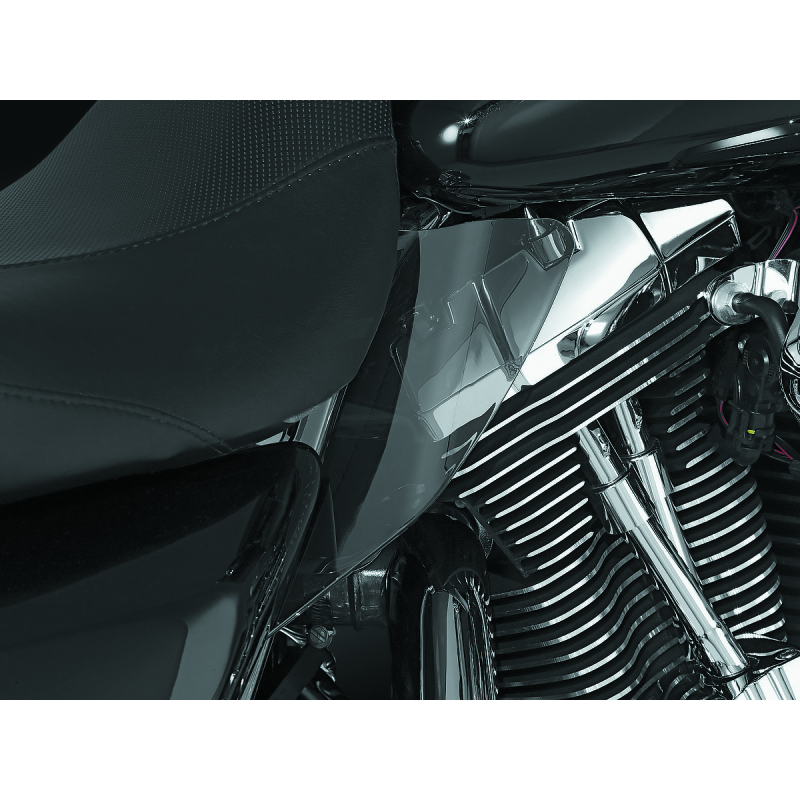 Kuryakyn 1188 Saddle Shields Heat Deflectors 97-07 Touring Smoke