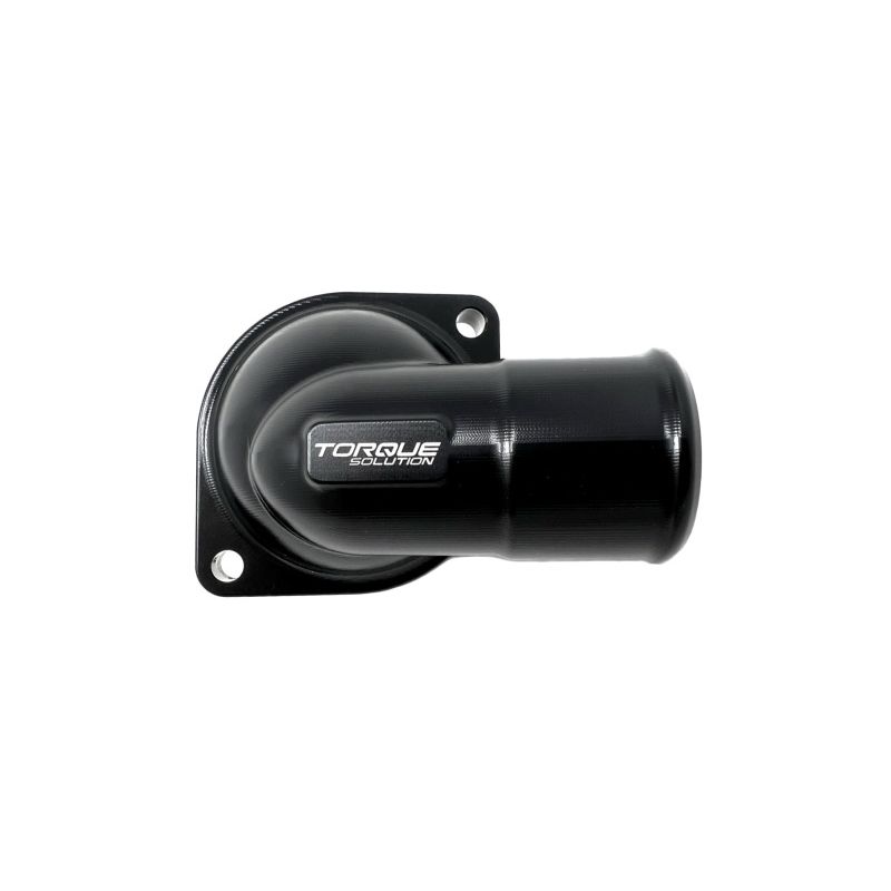 Torque Solution TS-SU-755 02-14 Subaru WRX / 04-21 Subaru STI Billet Thermostat Housing - Black Anodized