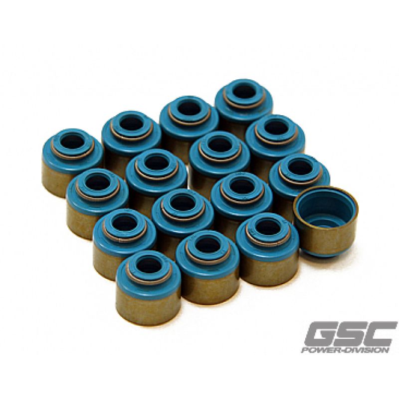 GSC Power Division 1101 GSC P-D Ford Mustang 5.0L Coyote Valve Stem Seal w/Integrated Spring Seat - Set of 32