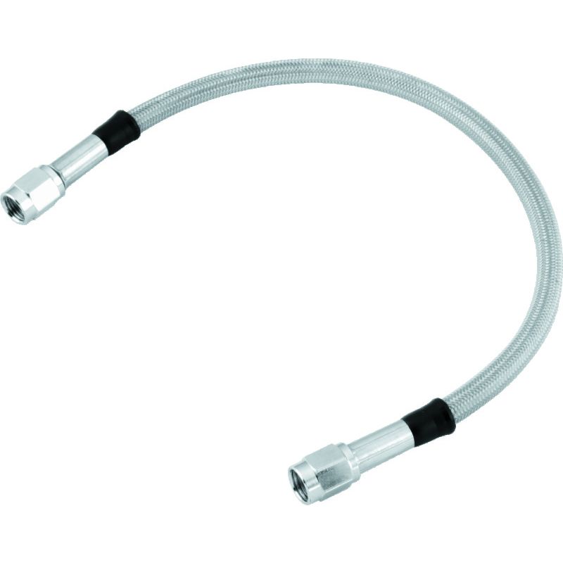 TwinPower 035917 Twin Power 17 Inch Clear Coated Dot Stainless Steel Hose AN-3