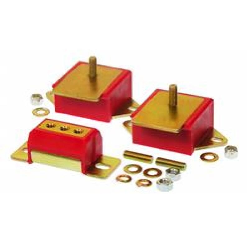Prothane 1-1904 Jeep Motor & Trans Mount Kit - Red