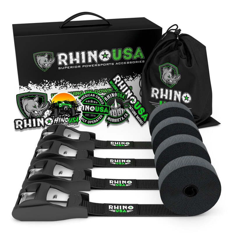 Rhino USA LASHING-STRAP-4PK Lashing Straps 1In X 12Ft - Set Of 4