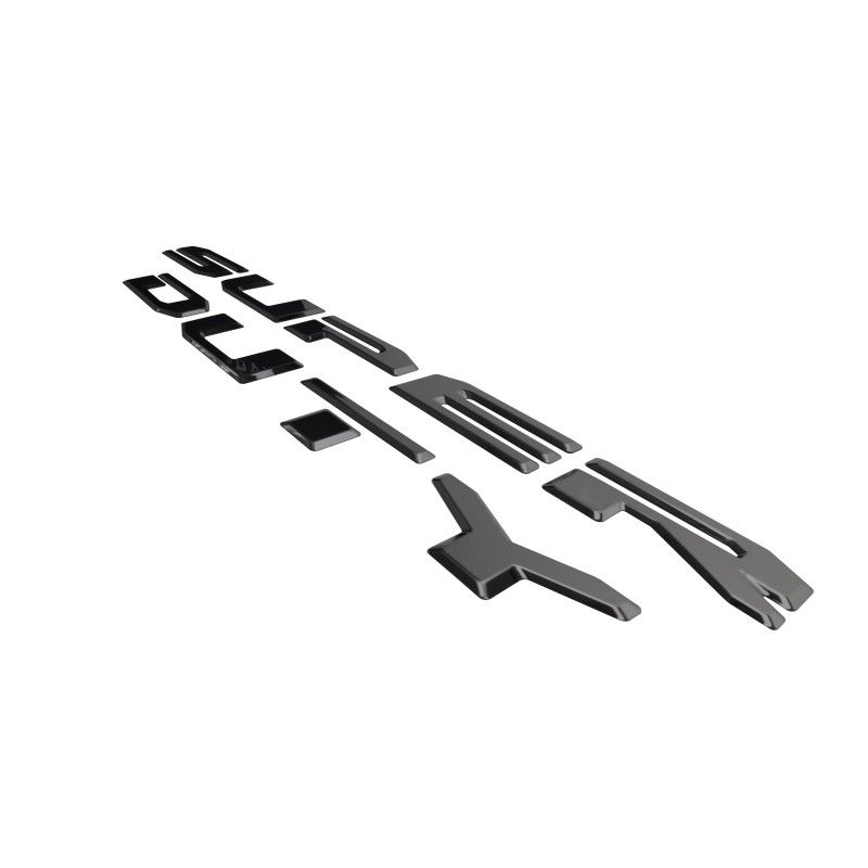 Putco 55557BPFD 20-22 Ford Super Duty Letters Tailgate/Rear Ford Lettering Emblems (Stamped/ Black Platinum)