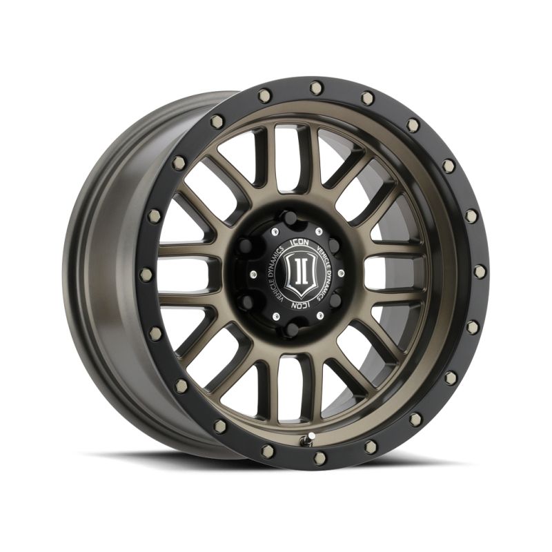 ICON 1217858347BR Alpha 17x8.5 6x5.5 0mm Offset 4.75in BS 106.1mm Bore Bronze Wheel