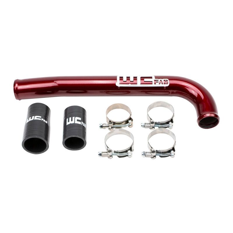 Wehrli WCF100678-RED 03-09 Dodge 5.9L/6.7L Cummins (Non-Twin CP3) Upper Coolant Pipe - WCFab Red