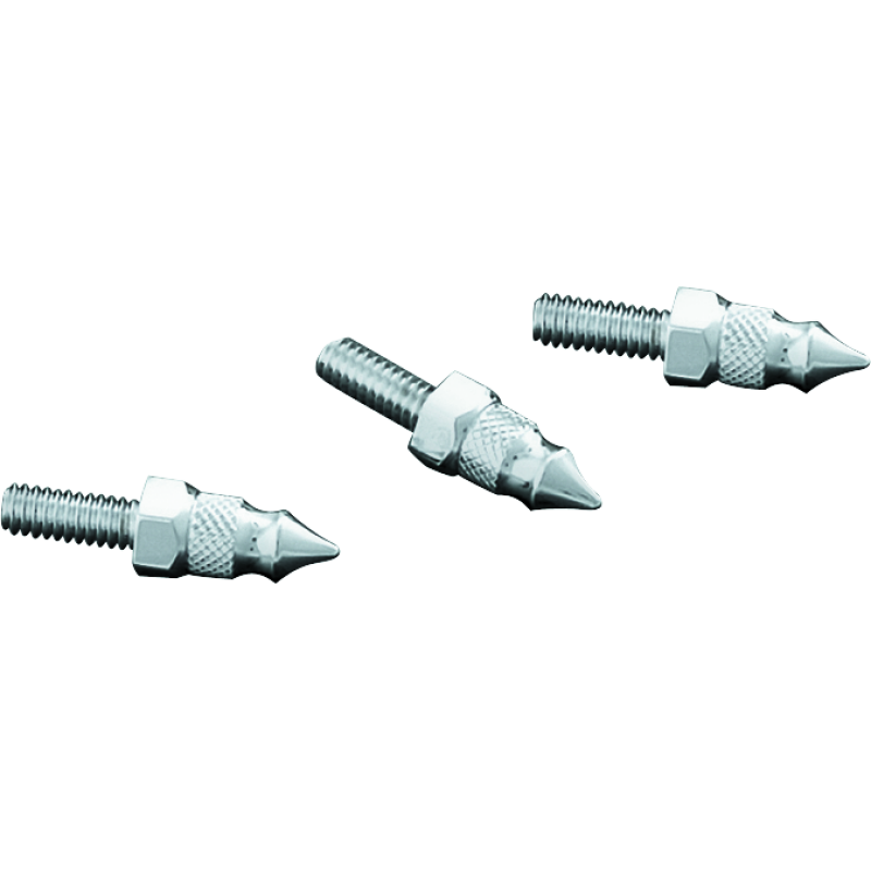 Kuryakyn 1369 Windshield Mount Spikes 1/4-20X5/8in 96-13 Touring Chrome